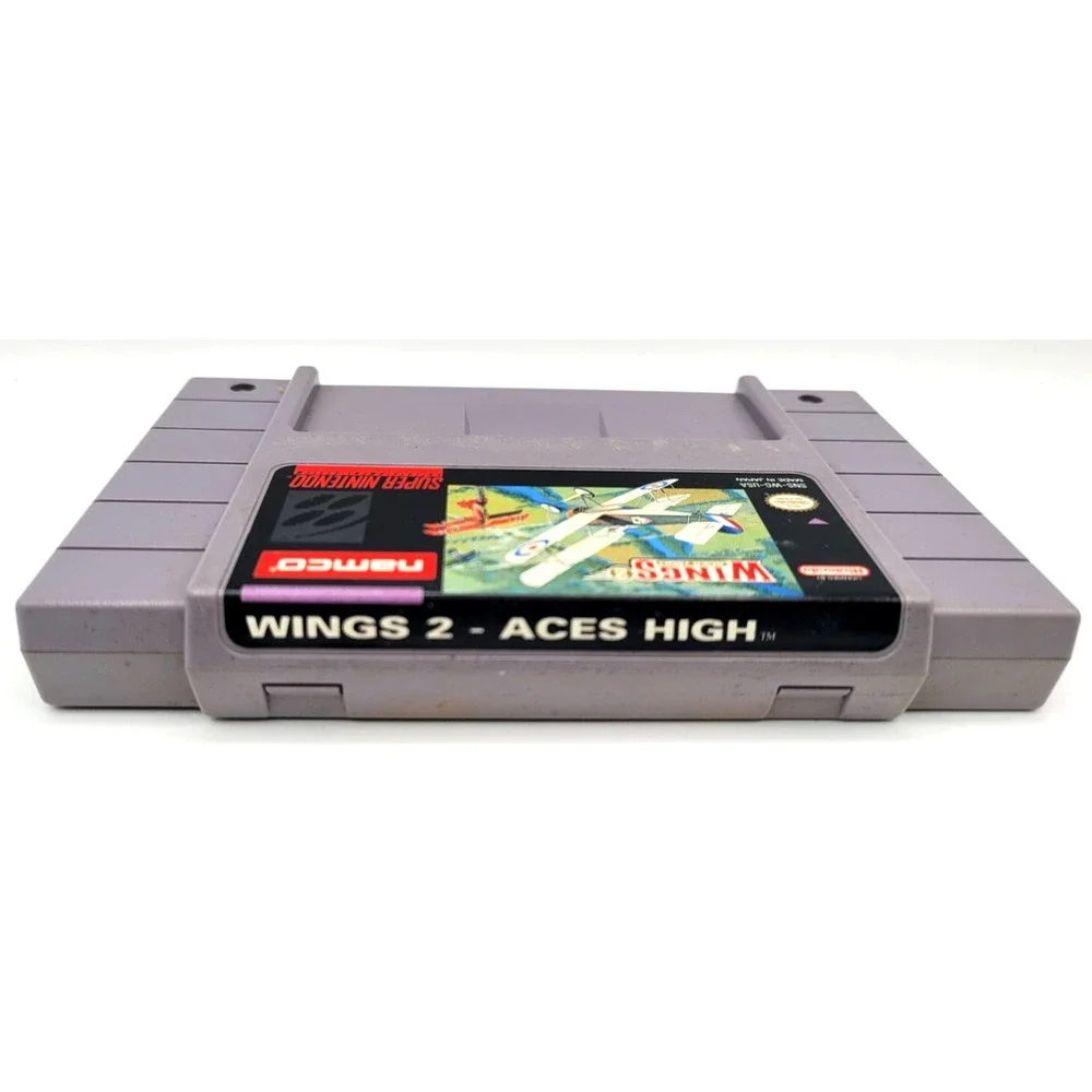 Wings 2: Aces High (Super Nintendo, SNES, 1992) Authentic Tested &‎ Working